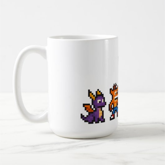 Retro-Gaming-Zeichen Kaffeetasse (Links)