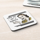 Retro Gamma Geschenke Getränkeuntersetzer (Linke Seite)