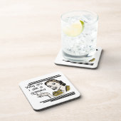 Retro Gamma Geschenke Getränkeuntersetzer (Rechte Seite)