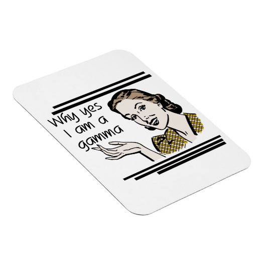 Retro Gamma Geschenke Magnet (Rechte Seite)