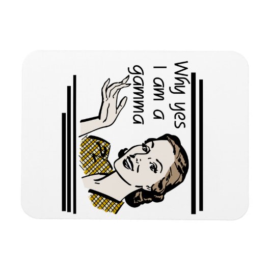 Retro Gamma Geschenke Magnet (Horizontal)