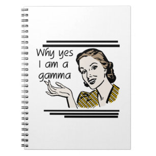 Retro Gamma Geschenke Notizblock