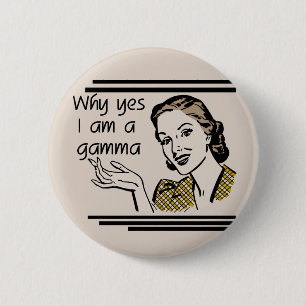 Retro Gamma-T-Shirts und Geschenke Button