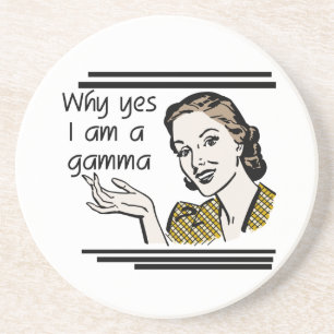 Retro Gamma-T-Shirts und Geschenke Getränkeuntersetzer