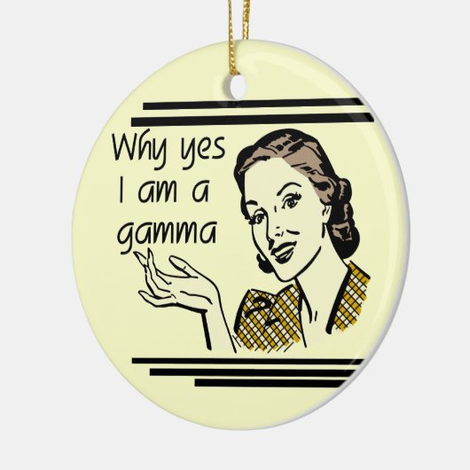 Retro Gamma-T-Shirts und Geschenke Keramikornament (Links)