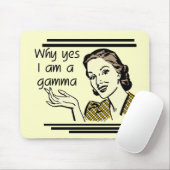 Retro Gamma-T-Shirts und Geschenke Mousepad (Mit Mouse)