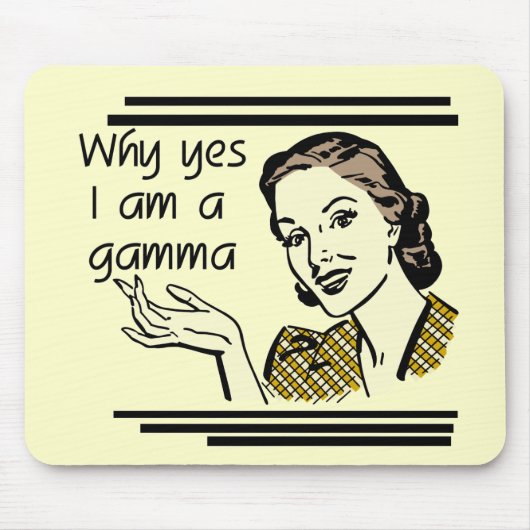 Retro Gamma-T-Shirts und Geschenke Mousepad (Vorne)