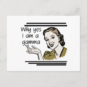 Retro Gamma Tshirts und Geschenke Postkarte