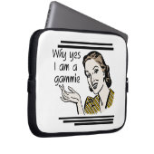 Retro Gammie Geschenke Laptopschutzhülle (Vorne Rechts)