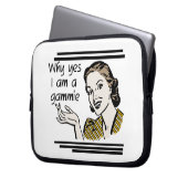 Retro Gammie Geschenke Laptopschutzhülle (Vorderseite Links)