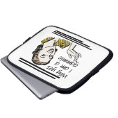 Retro Gammie Geschenke Laptopschutzhülle (Vorne Knopf)