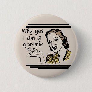 Retro Gammie T - Shirts und Geschenke Button