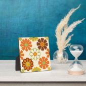 Retro-Gänseblümchen-Blumenmuster Fotoplatte (InSitu)
