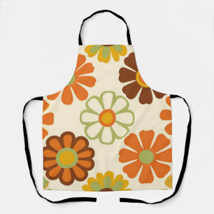 Retro-Gänseblümchen-Blumenmuster Schürze