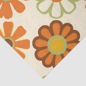 Retro-Gänseblümchen-Blumenmuster Seidenpapier (Ausschnitt)