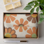 Retro-Gänseblümchen-Blumenmuster Seidenpapier (Geschenk)