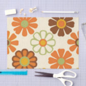 Retro-Gänseblümchen-Blumenmuster Seidenpapier (Handwerk)