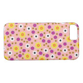 Retro Gänseblümchen Case-Mate iPhone Hülle (Rückseite (Horizontal))