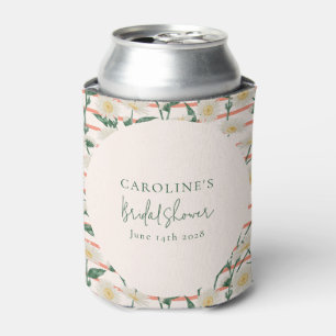 Retro-Gänseblümchen Floral Grünes Brautbad Custom Dosenkühler