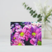 Retro Gänseblümchen I Postkarte (Stehend Vorderseite)