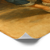 Retro Garage Button Up Girl Graphic Poster (Ecke)