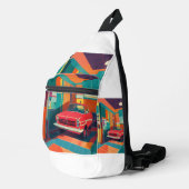 Retro Garage Vibes Crossbody Bag (Rechte Ecke)