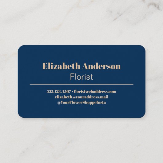 Retro Garden 60er 70er Ästhetisches Blumenmuster Visitenkarte (Rückseite)