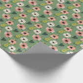 Retro Garden Bloom Geschenkpapier (Ecke)