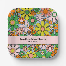 Retro Garden Blume 60er 70er Boho Blumenmuster