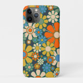 Retro Garden Blume 60er 70er Floral Muster Case-Mate iPhone Hülle (Rückseite)
