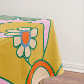 Retro Garden Blume 60er 70er Floral Muster Tischdecke (Beispiel)