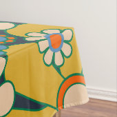Retro Garden Blume 60er 70er Floral Muster Tischdecke (Beispiel)