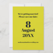 Retro Garden Blume 60er 70er Floral Save The Date (Rückseite)