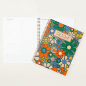 Retro Garden Blume Groovy 60er 70er Floral Pattern Planer (Anzeige)
