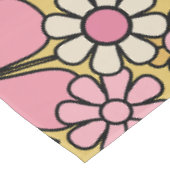 Retro Garden Blume Groovy 60er 70er Floral Pattern Tischdecke (Schrägansicht)