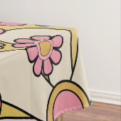 Retro Garden Blume Groovy 60er 70er Floral Pattern Tischdecke (Beispiel)
