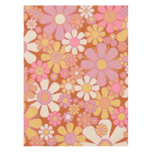 Retro Garden Blume Groovy 60er 70er Floral Pattern Tischdecke