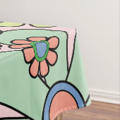 Retro Garden Blume Groovy 60er 70er Spring Floral Tischdecke (Beispiel)
