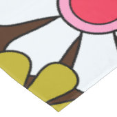 Retro Garden Blume Groovy 60er Floral Muster Tischdecke (Schrägansicht)