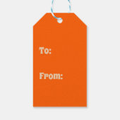 Retro Garden Floral 60er 70er Pattern Geschenkanhänger (Rückseite)