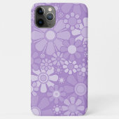 Retro Garden Fröhlicher Blumenmuster Lavendel Case-Mate iPhone Hülle (Rückseite)