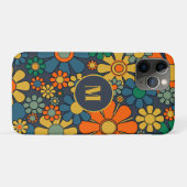 Retro Garden Groovy Floral 60er 70er Muster Initia Case-Mate iPhone Hülle (Rückseite (Horizontal))
