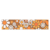 Retro Garden Groovy Floral 60er 70er Pattern Kurzer Tischläufer (Horizontal)