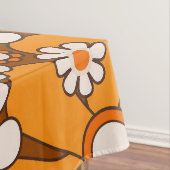 Retro Garden Groovy Floral 60er 70er Pattern Tischdecke (Beispiel)