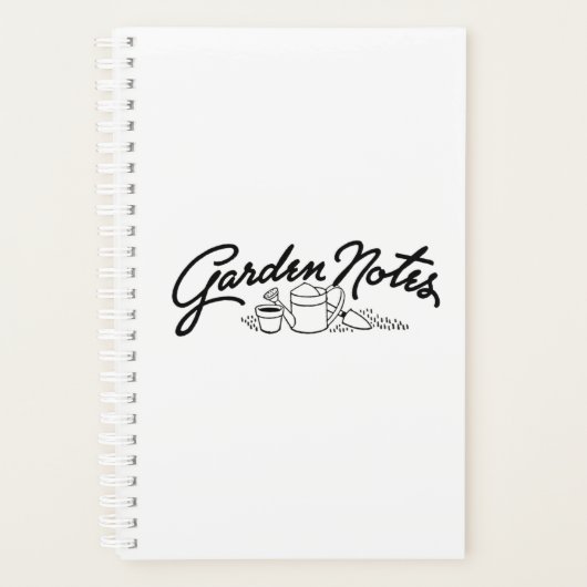 Retro Garden Notes Planer (Vorderseite)
