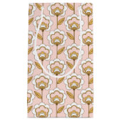Retro Garden Pink Floral Muster Kleine Geschenktüte (Vorderseite)