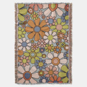 Retro Garden Vintag 60er 70er Ästhetische Blume Decke (Vorderseite Vertikal)