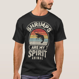 Retro-Garnelen sind mein Geist Tiergarnele T-Shirt