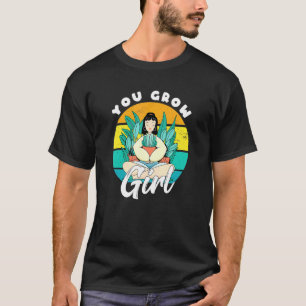 Retro-Gartenbau-Wortspiele You Grow Girl Plant Lad T-Shirt