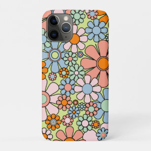 Retro-Gartenblumen Groovy 60er 70er Frühling Paste Case-Mate iPhone Hülle